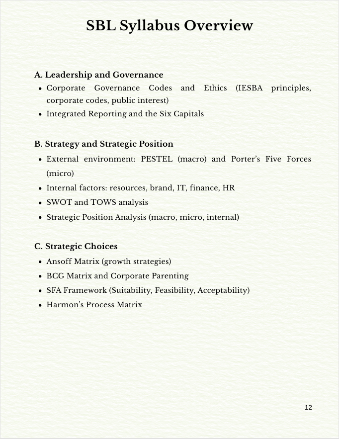 ACCA SBL Study Companion (2026–2027 Edition)