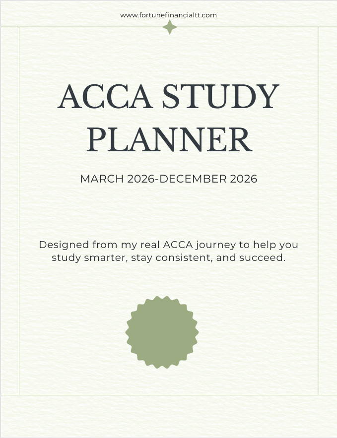 ACCA Study Planner (March–December 2026)
