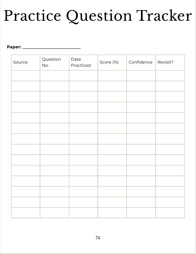 ACCA Study Planner (March–December 2026)