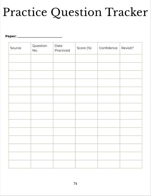 ACCA Study Planner (March–December 2026)