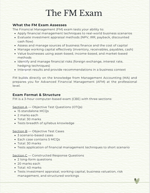 ACCA FM Study Companion (2026–2027 Edition)